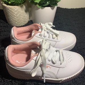 Puma Leather Casual Sneakers 12 C Kids